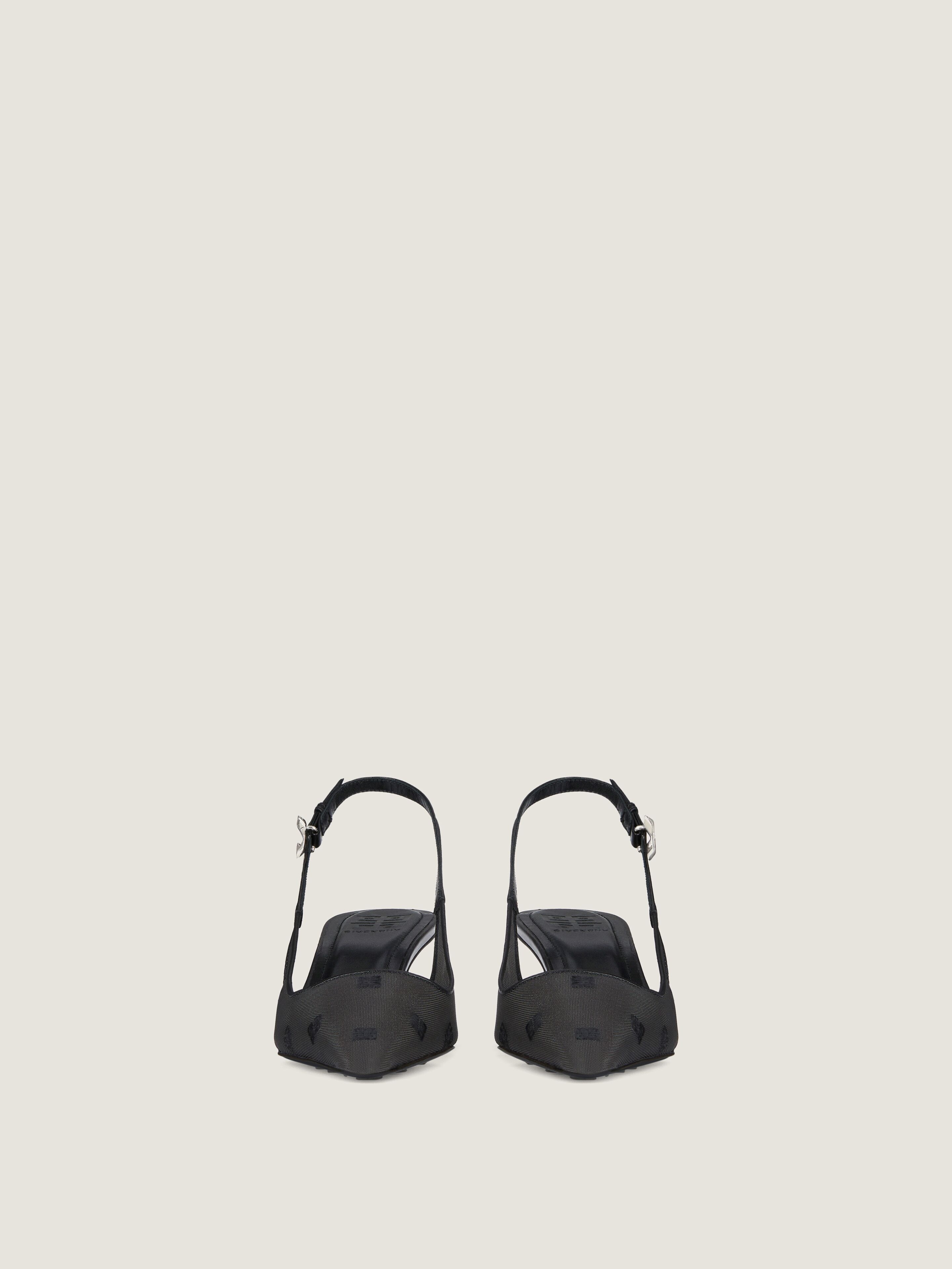 G Cube slingback in 4G transparent mesh